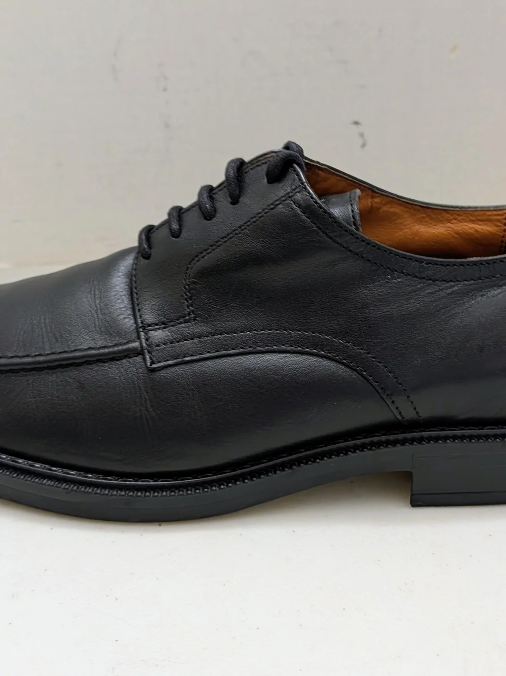 Bill Blass Tucker Men's SIZE 13 D BLACK Leather Dress Shoes Made In Italy